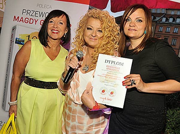 Beata Łapińska (European Beauty Center), Magda Gessler oraz Krystyna Zmitrowicz &ndash; dyrektor Afrodyta SPA & Wellness Resort w&nbsp;Ośnie Lubuskim