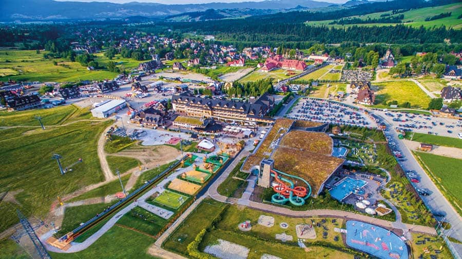 terma bania z lotu ptaka