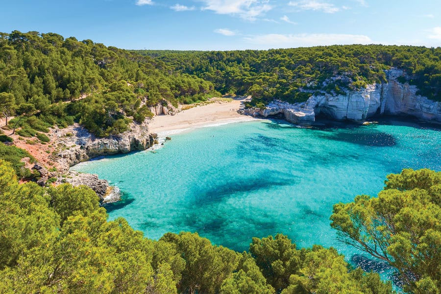Minorka Hiszpania Mitjaneta-beach