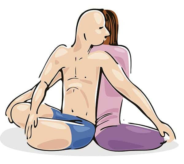 Joga &ndash; pozycja 3 do ćwiczeń w parze